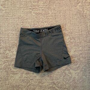 Nike Women's Gray Pro Shorts